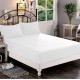 Fitted Sheet Microfiber Luxury Size Full Resistant Fading Bedding White