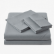 Luxury Bamboo 4-Piece California King Bed Sheet Set - Cooling & Soft Gray
