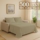 Bed Sheet Set 4 Piece Quality Premium 100% Cotton 500 Thread Count