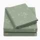 Bed Sheets Queen Size 400 Thread Count 100% Cotton Green Sage Design California