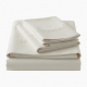 Bed Sheets Queen 100% Cotton 400 TC Woven Satin Vintage White Design California