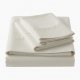 Bed Sheets Queen 100% Cotton 400 TC Woven Satin Vintage White Design California