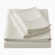 Bed Sheets Queen 100% Cotton 400 TC Woven Satin Vintage White Design California