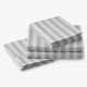 Bed Sheet Set 4 Piece Stripes Relief Soft Luxury Microfiber High Count Thread Count