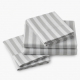 Bed Sheet Set 4 Piece Stripes Relief Soft Luxury Microfiber High Count Thread Count