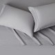 Microfiber Bed Sheet Set King Dark Gray 4 Piece