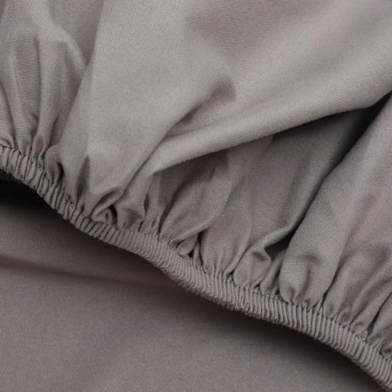 Fitted Bed Sheet Comfortable Sheet for Home Cotton Gray