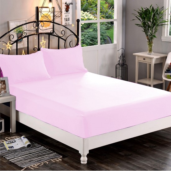 Bed Sheets 15 To 30 Inch Deep Pocket 100% Cotton Pink Solid