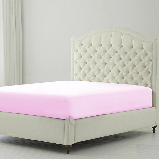 Bed Sheets 15 To 30 Inch Deep Pocket 100% Cotton Pink Solid