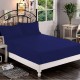 Bed Sheets 15 To 30 Inch Deep Pocket 100% Cotton Navy Blue Solid