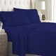 Bed Sheets 15 To 30 Inch Deep Pocket 100% Cotton Navy Blue Solid