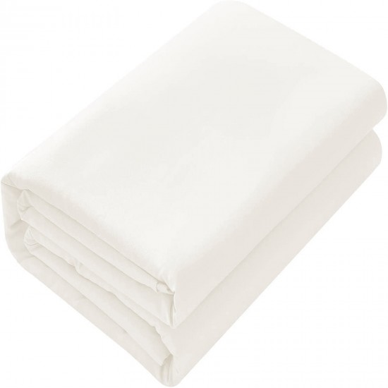 Bed Sheets 15 To 30 Inch Deep Pocket 100% Cotton Ivory Solid