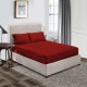 Bed Sheets 15 To 30 Inch Deep Pocket 100% Cotton Burgundy Solid