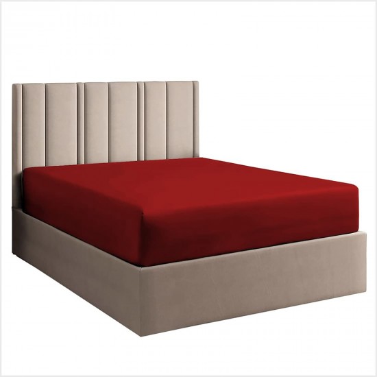 Bed Sheets 15 To 30 Inch Deep Pocket 100% Cotton Burgundy Solid