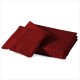 Bed Sheets 15 To 30 Inch Deep Pocket 100% Cotton Burgundy Stripe