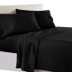 Bed Sheets 15 To 30 Inch Deep Pocket 100% Cotton Black Solid