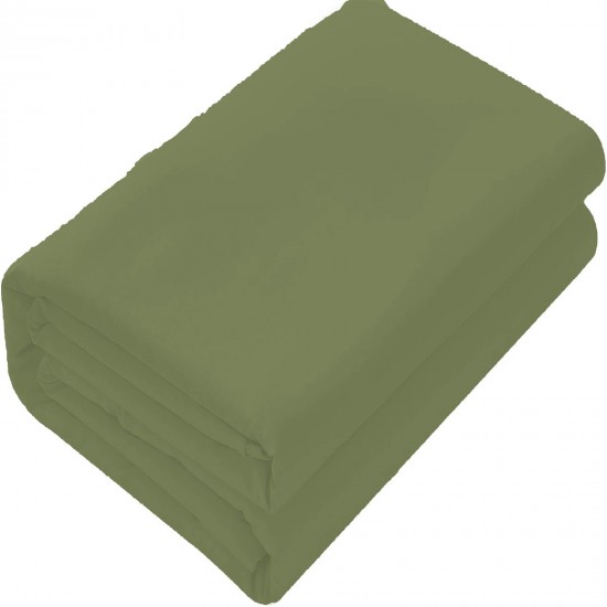 Bed Sheets 15 To 30 Inch Deep Pocket Organic Cotton Moss Solid