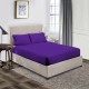 Bed Sheets 15 To 30 Inch Deep Pocket Organic Cotton Purple Solid