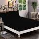 Bed Sheets 15 To 30 Inch Deep Pocket Organic Cotton Black Solid