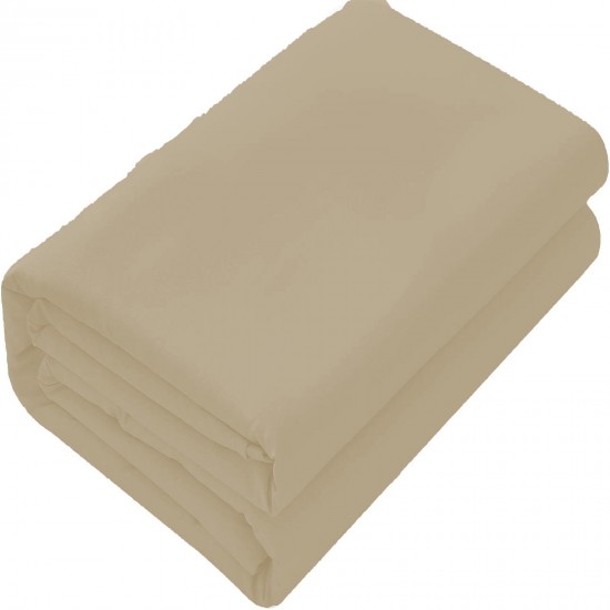 Bed Sheets 15 To 30 Inch Deep Pocket Organic Cotton Taupe Solid