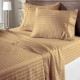 Bed Sheets 15 To 30 Inch Deep Pocket Organic Cotton Taupe Stripe