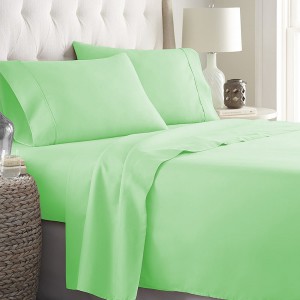 Bed Sheets 15 To 30 Inch Deep Pocket Organic Cotton Sage Solid