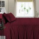 Bed Sheets 15 To 30 Inch Deep Pocket Organic Cotton Wine Stripe