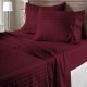 Bed Sheets 15 To 30 Inch Deep Pocket Organic Cotton Wine Stripe