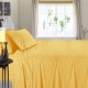 Bed Sheets 15 To 30 Inch Deep Pocket Organic Cotton Gold Stripe