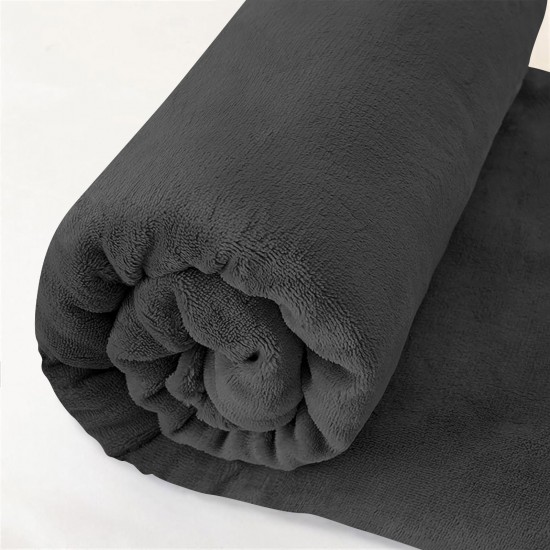 Fitted Sheet Terry Fleece Extra Deep Cosy Warm Soft Single Double king