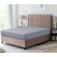 Gray Double Fitted Sheets 100% Cotton Flannel Soft Thermal Bedding