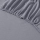 Gray Double Fitted Sheets 100% Cotton Flannel Soft Thermal Bedding