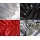 Fitted Sheet Satin Polyester Satin Shiny White Black Red Light Grey Many Sizes