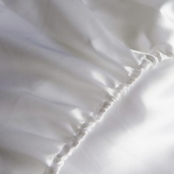Fitted Sheet Satin Polyester Satin Shiny White Black Red Light Grey Many Sizes