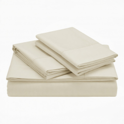 Bed Sheet Set Luxury Soft 100% Cotton Deep Pocket 4 Piece