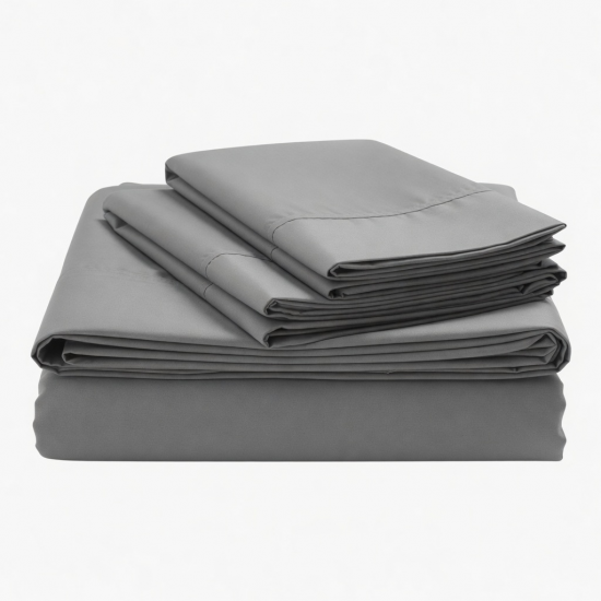 1500 Supreme King Sheet Set Gray Luxury Hotel Bedding