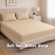 Fitted Sheet Soft Breathable 30cm Deep Pocket Edge Elastic 360°
