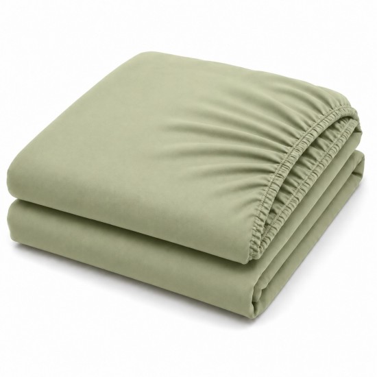 Fitted Sheet Soft Breathable 30cm Deep Pocket Edge Elastic 360°