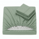 Fitted Sheet Pillowcase Pair Bed Sheets 30cm Deep Pocket Edge Elastic