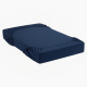 25cm Deep Navy Microfiber Fitted Sheet - Soft & Breathable for Single Beds