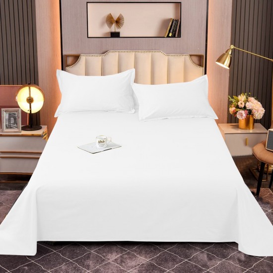 Flat Sheets 100% Poly Cotton Single Double Size king Pillowcases