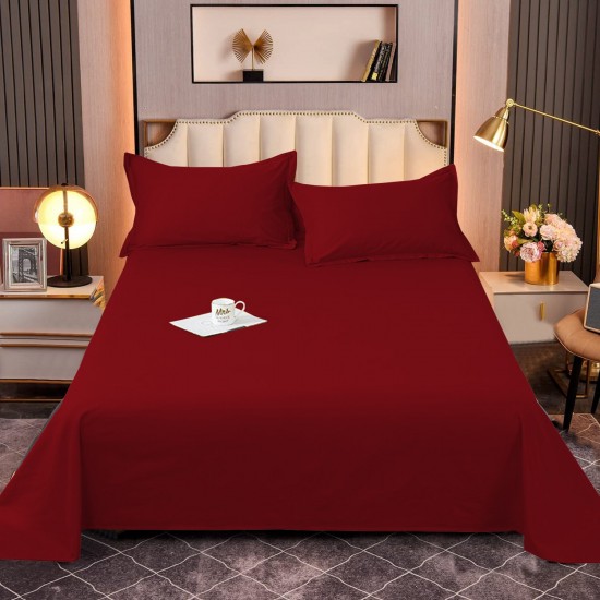 Flat Sheets 100% Poly Cotton Single Double Size king Pillowcases