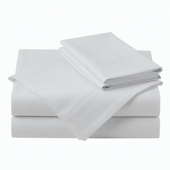 Bamboo King Sheets Set 4 Piece Cooling Breathable White