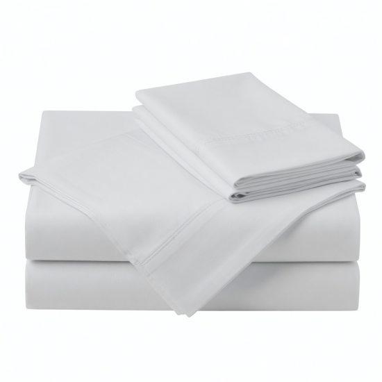Bamboo King Sheets Set 4 Piece Cooling Breathable White