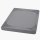 Fitted Bed Sheet Comfortable Sheet for Home Cotton Gray Style 8039