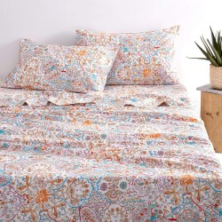 Bed Sheet Set Boho Queen 4 Piece Pattern Paisley Deep Pocket Soft Bedding