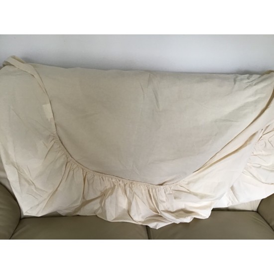 Fitted Sheet Single Poly Cotton Cream