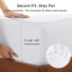 Fitted Sheet White Twin XL, 100% Cotton 400 Thread Count Satin