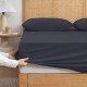 Fitted Sheets Luxury 40cm Deep Pocket ultra Soft Corner Straps Bed Sheets Elastic