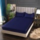 Fitted Sheet Satin Fully Bed Sheet Extra Deep Colour Solid All Sizes Home